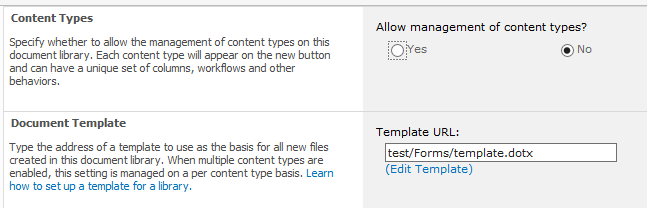 SharePoint, Document Libraries, Document Templates