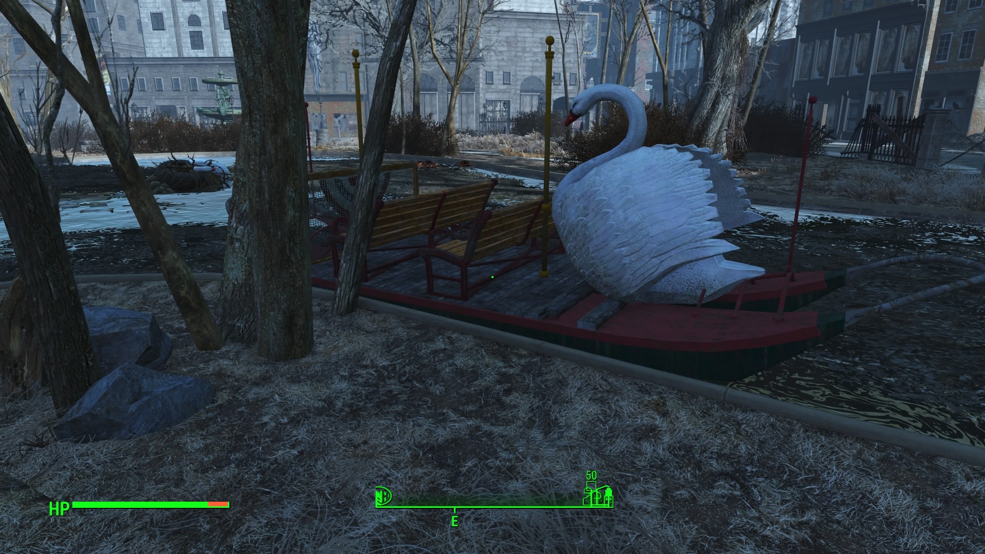 Fallout 4 лодка лебедь фото 9